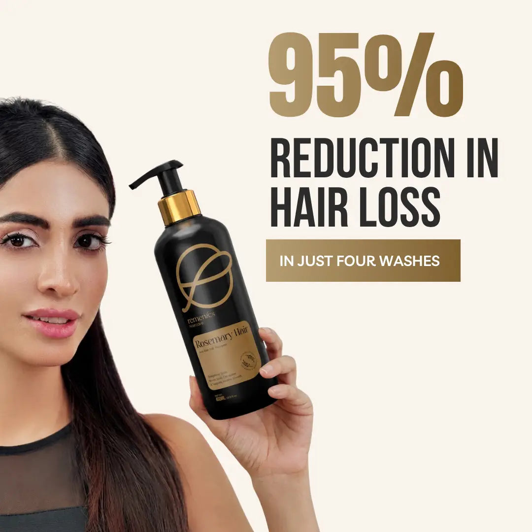 rosemary shampoo reduction helps  in hair loss